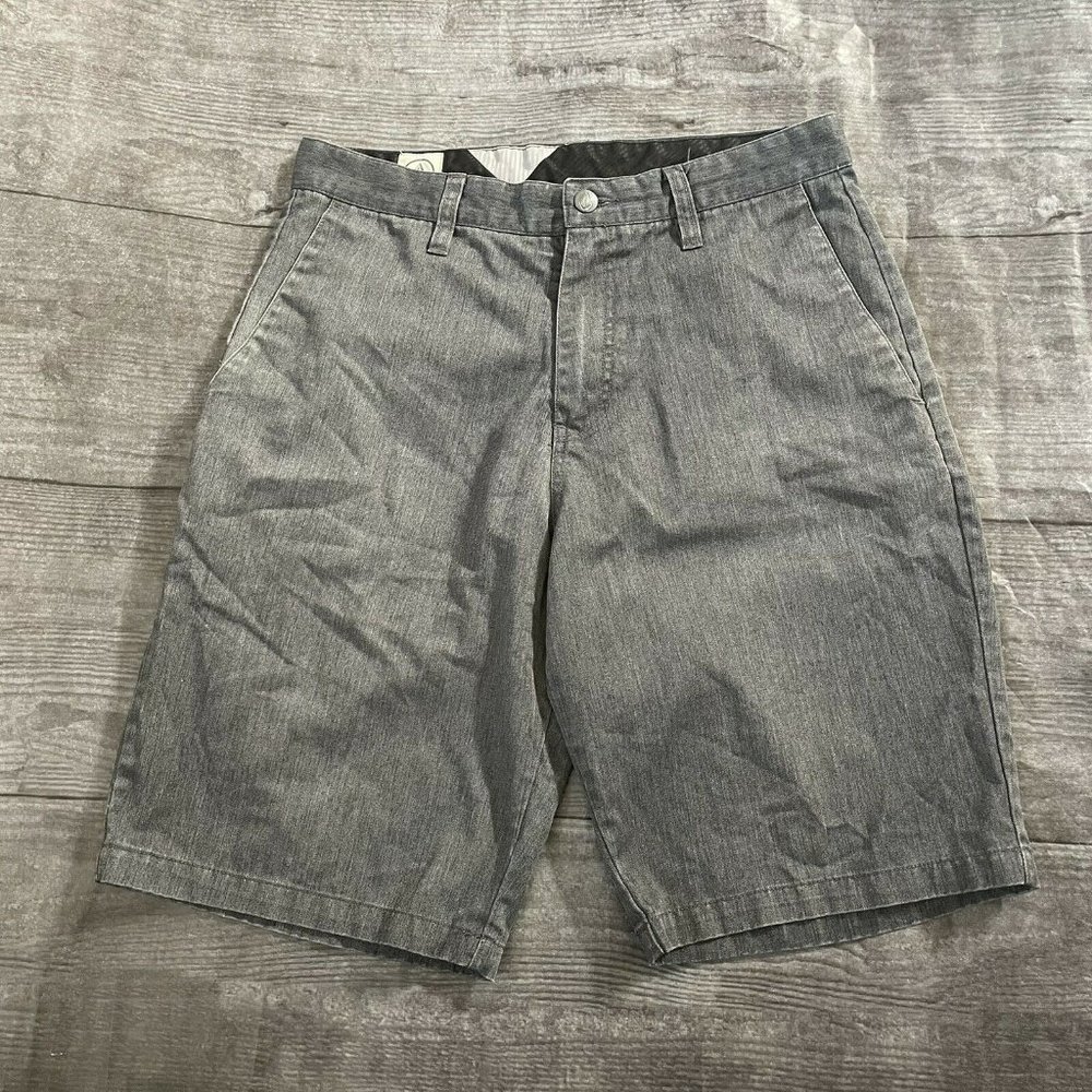 Volcom Men's Frickin Chino Short Size 30 Charcoal Heather Gray